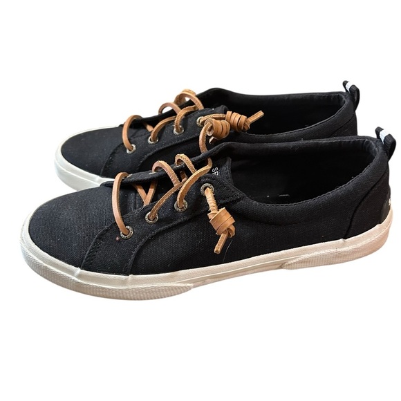 Sperry Women's Black 6 Pier Wave Casual Low top Slip on Sneaker size 8.5 - Picture 3 of 9